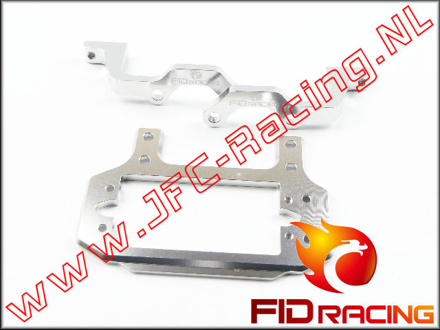 FID 016SILVER, FID Racing Remservo / Differentieelbok Verbindings Set (Hitec 5765)(LOSI 5ive / Mini WRC)(Aluminium)(<FONT COLOR=808080>Silver</FONT>) 1st.